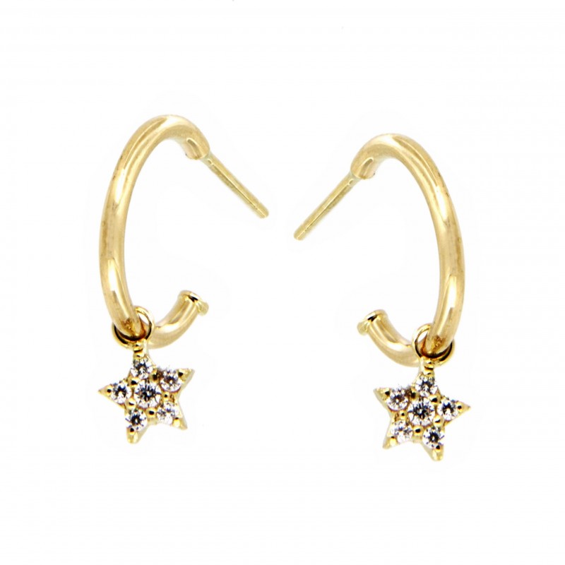 PENDIENTES ARO ESTRELLA
