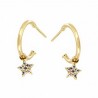 PENDIENTES ARO ESTRELLA