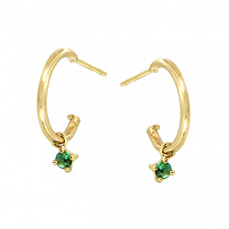 PENDIENTES ARO ESMERALDA
