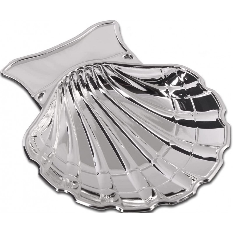 Concha Bautizo Personalizada metal plateado grabada