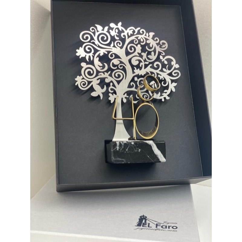 Regalo 40 aniversario Bodas de Rubí personalizado