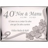 Placa Placa 40 Aniversario Bodas de Rubí Personalizada 13x18