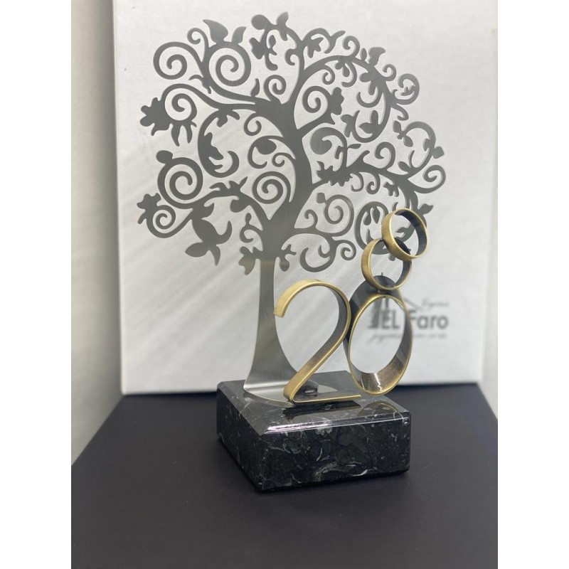 Regalo 20 Aniversario Bodas de Porcelana Personalizado árbol de la Vida