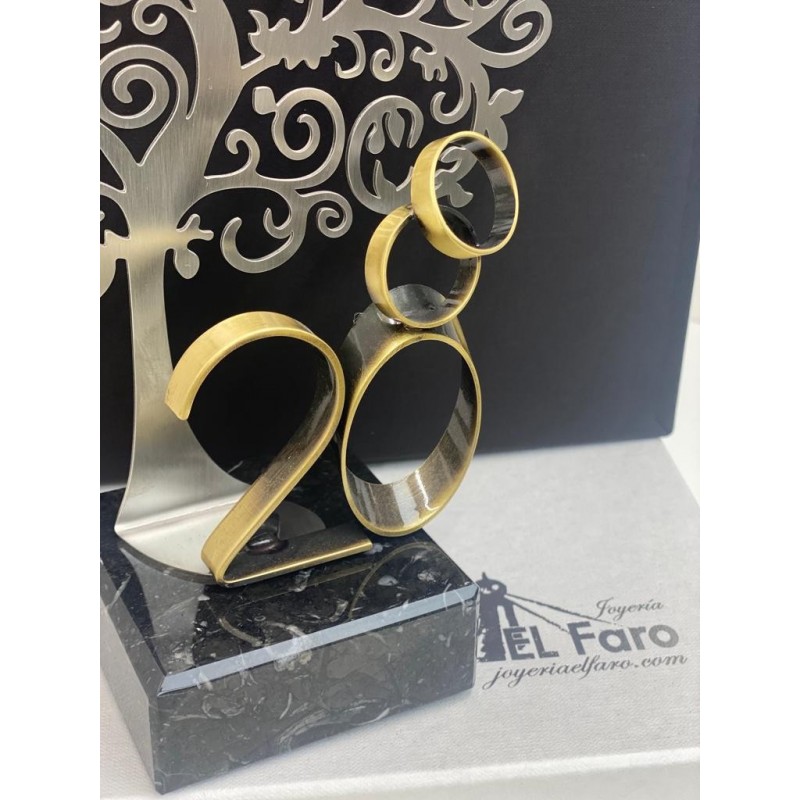 Regalo 20 Aniversario Bodas de Porcelana Personalizado árbol de la Vida