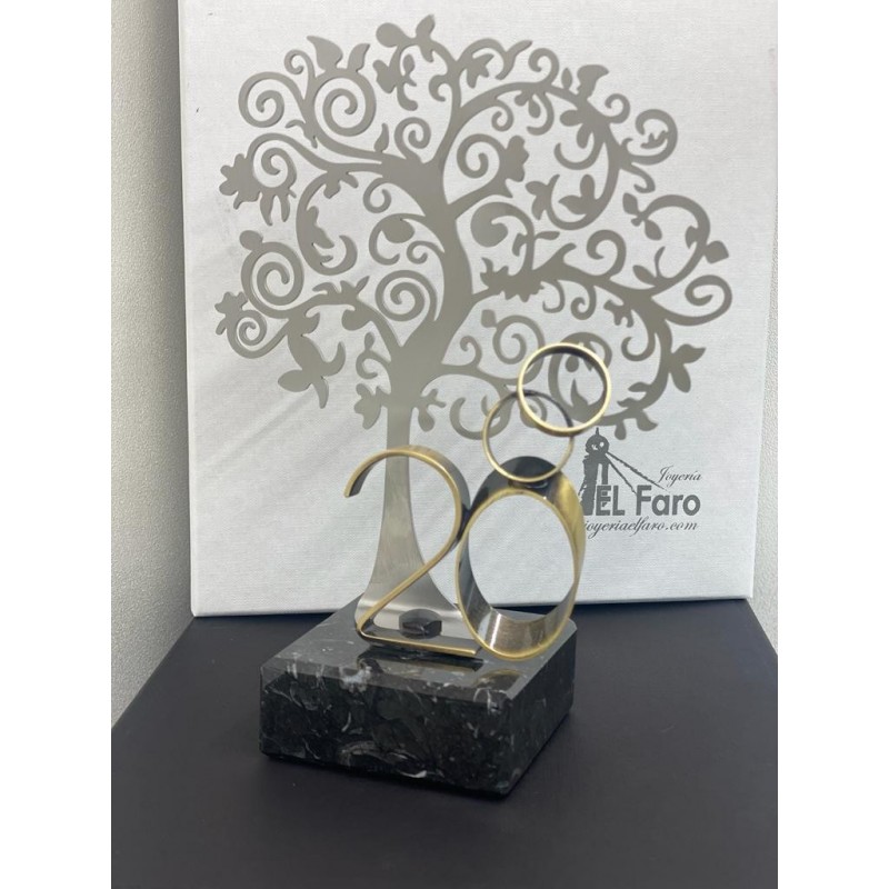 Regalo 20 Aniversario Bodas de Porcelana Personalizado árbol de la Vida