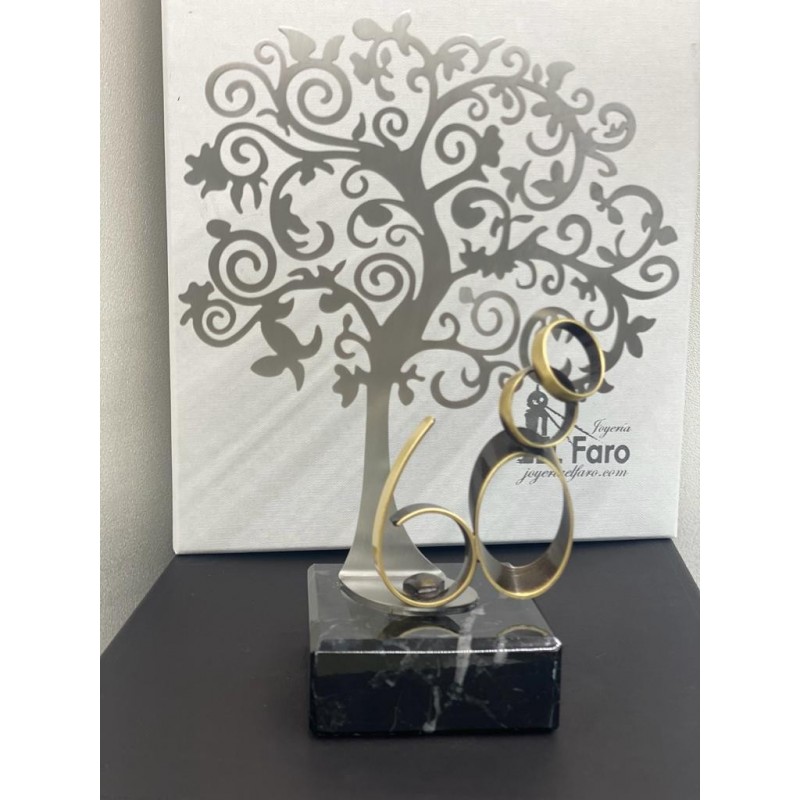 Regalo 60 aniversario Bodas de Diamante Personalizado árbol de la vida