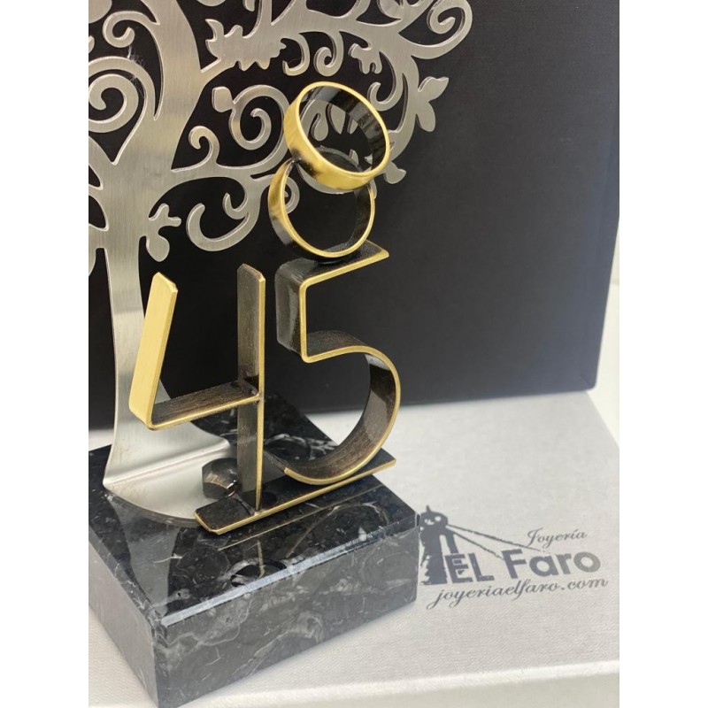 Regalo 45 Aniversario Bodas de Zafiro Personalizado árbol de la Vida