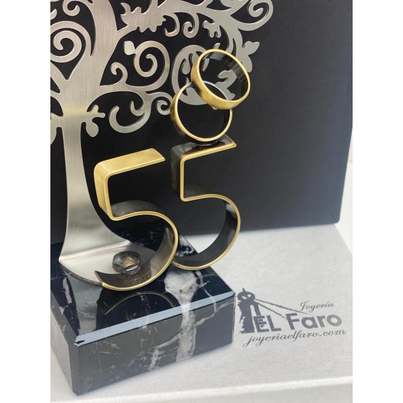 Regalo 55 Aniversario Bodas de Esmeralda Personalizado árbol de la vida