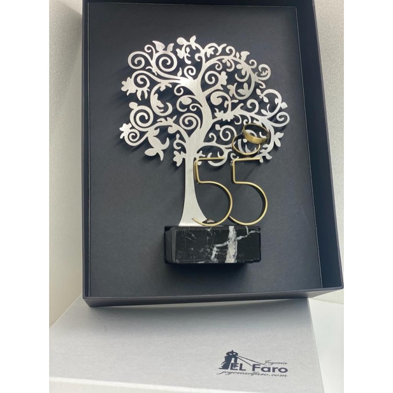 Regalo 55 Aniversario Bodas de Esmeralda Personalizado árbol de la vida