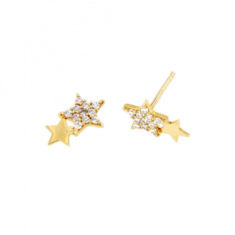 PENDIENTES ESTRELLAS FUNDICION