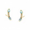 PENDIENTES TOPACIO AZUL