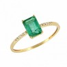 SORTIJA DIAMANTES ESMERALDA