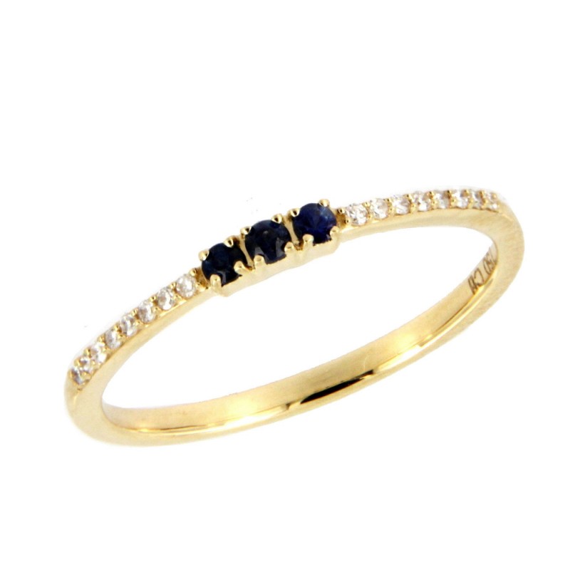 SORTIJA DIAMANTES ZAFIRO