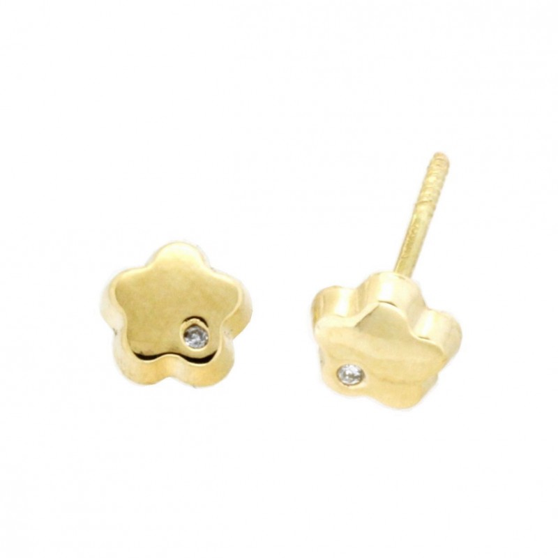 PENDIENTES FLOR DIAMANTES