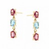 PENDIENTES TOPACIO ROSA TOPACIO AZUL
