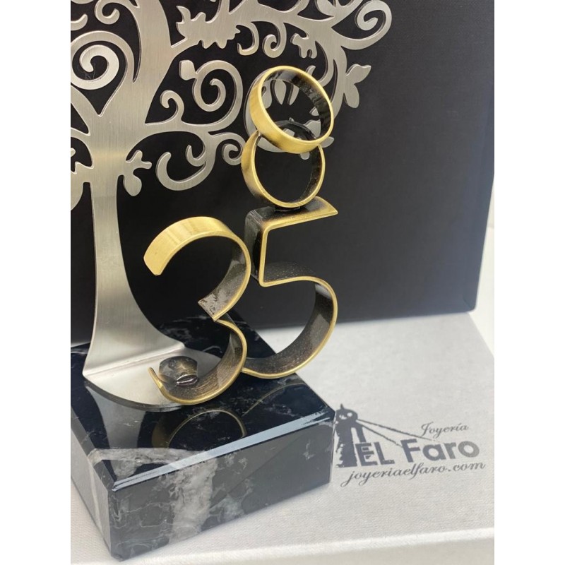 Marco fotos personalizado 50 aniversario 20x25 bodas oro plata bilaminada