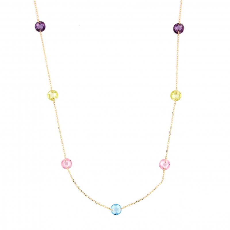 GARGANTILLA PIEDRAS COLORES