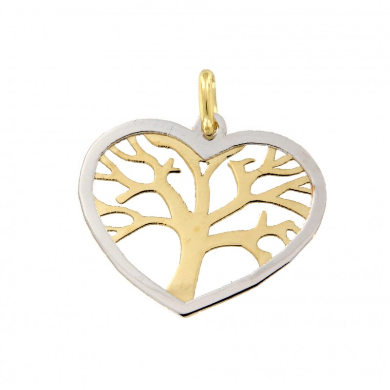 COLGANTE CORAZON ARBOL VIDA