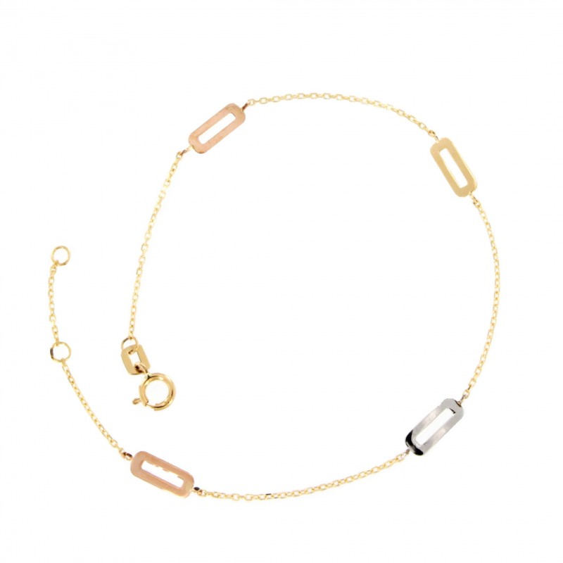 PULSERA ESLABONES TRICOLOR