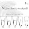 Copas champán grabadas para bodas en cristal de bohemia