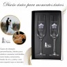 Copas champan alianzas para bodas personalizadas