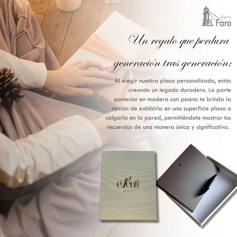 Placa 50 aniversario 13x18 personalizada bodas de oro